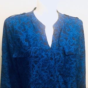 Calvin Klein Ombre Blue Blouse